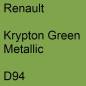 Preview: Renault, Krypton Green Metallic, D94.